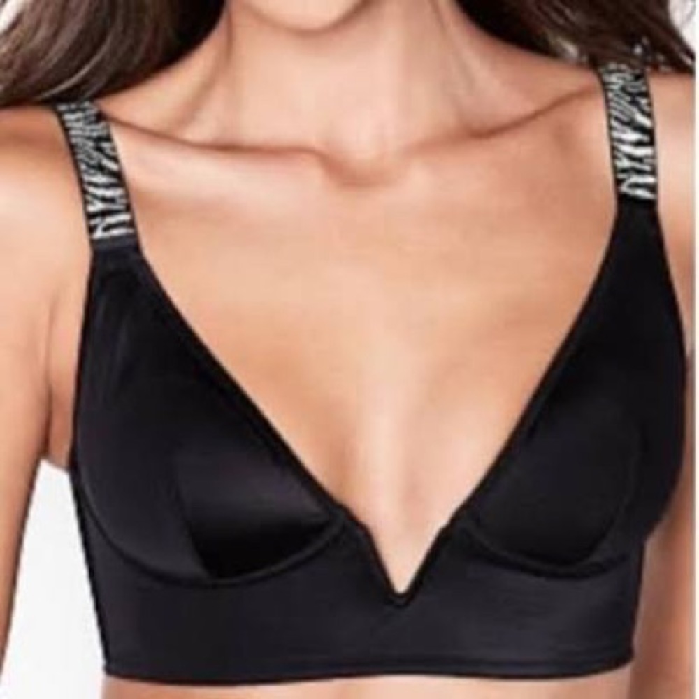 Victorias Secret black bling bralette S new